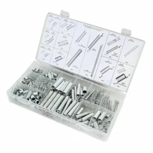 200Pcs Spring Assortment. Zinc Plated Steel Compression/Extension. Free Shipping
